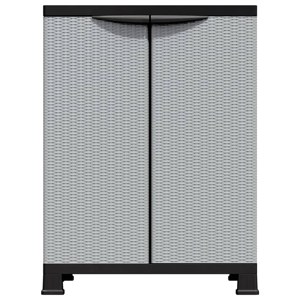 Armoire en plastique 68x39x92 cm design rotin