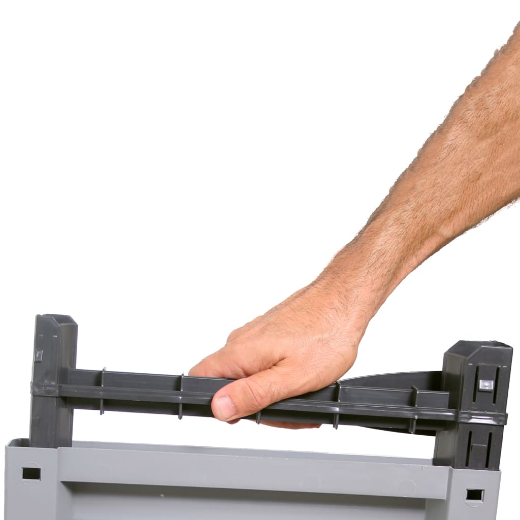 Armoire en plastique 68x39x92 cm design rotin