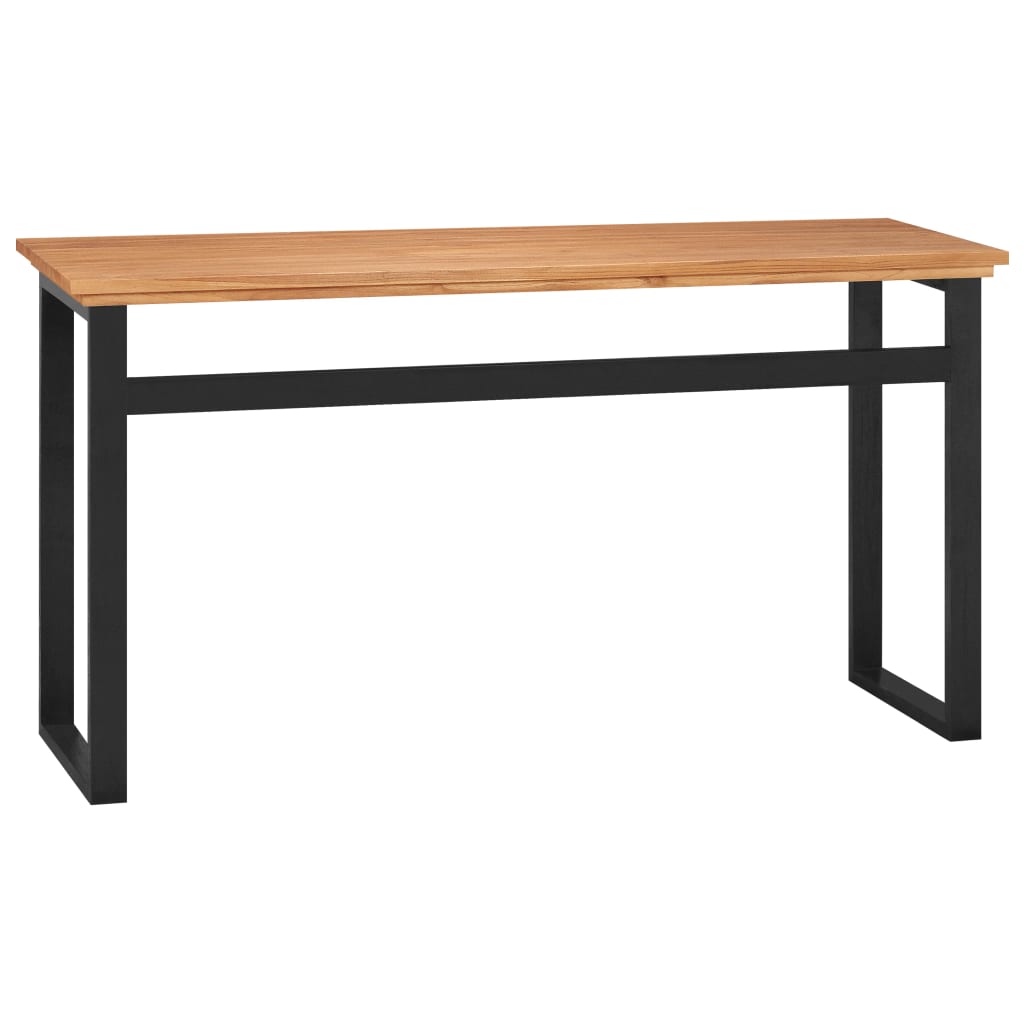 Schreibtisch 120x45x75 cm Massivholz Teak