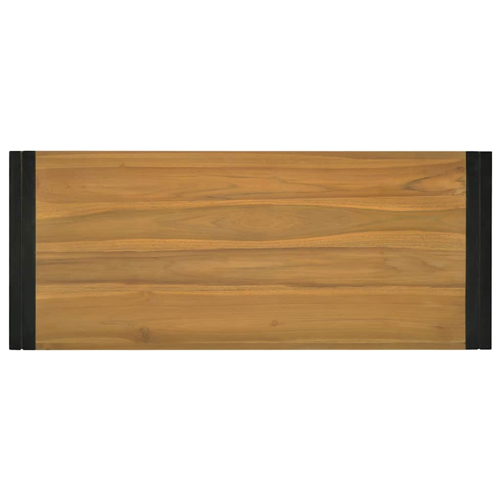 Wand-Badregal 110x45x35 cm Massivholz Teak