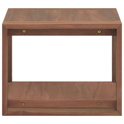 Wand-Badregal 45x45x35 cm Massivholz Teak