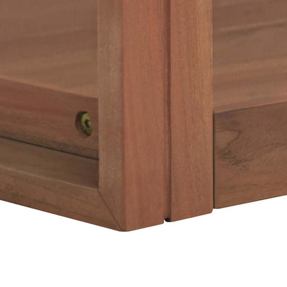 Wand-Badregal 45x45x35 cm Massivholz Teak