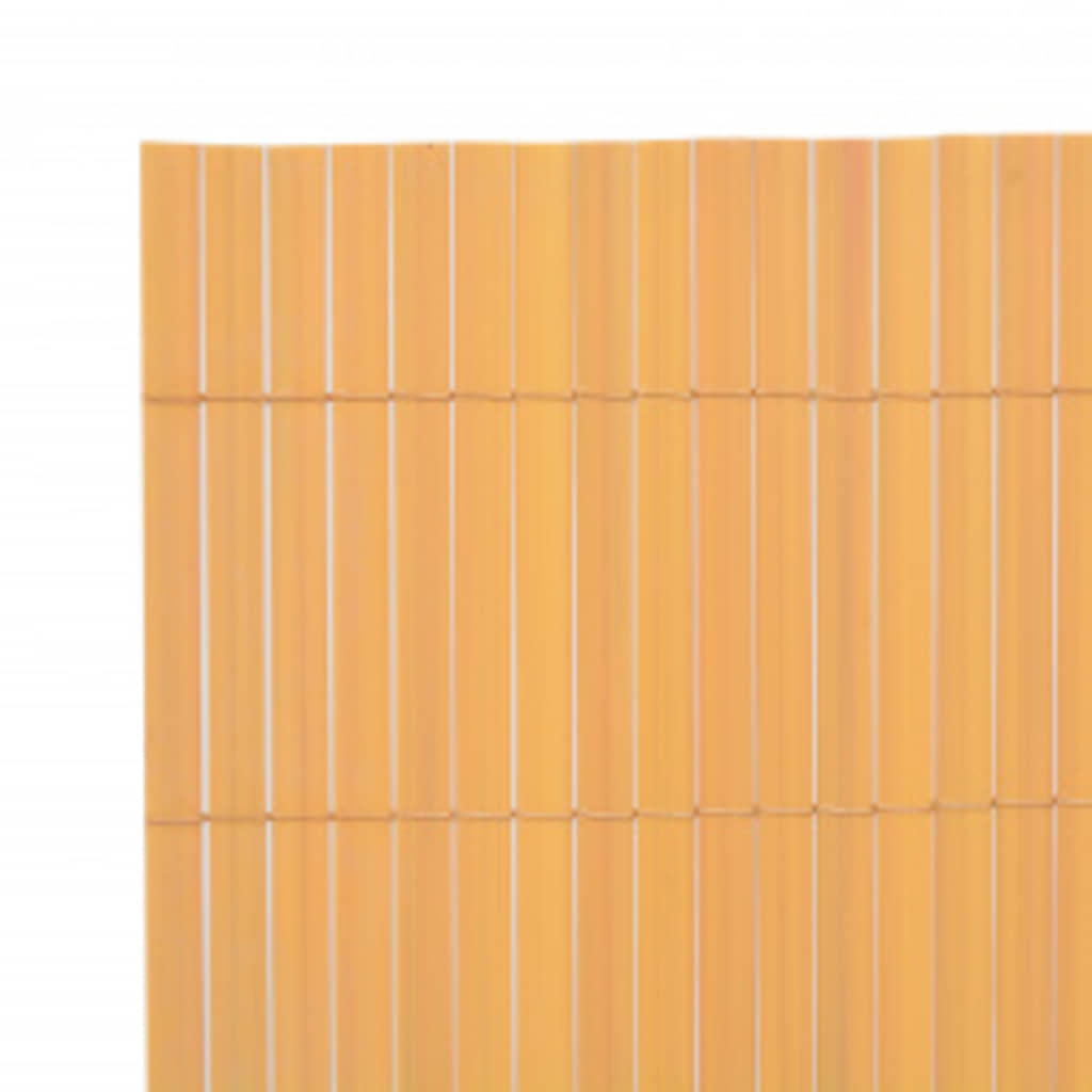 Gartenzaun Doppelseitig 90x400 cm Gelb