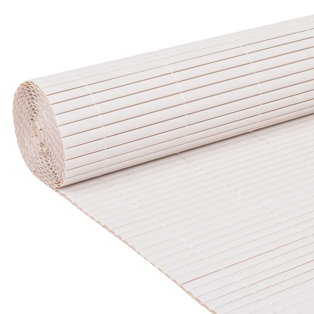 Gartenzaun Doppelseitig 110x300 cm Weiß
