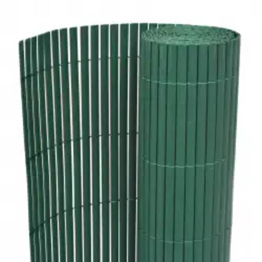 Gartenzaun Doppelseitig 110x400 cm Grün