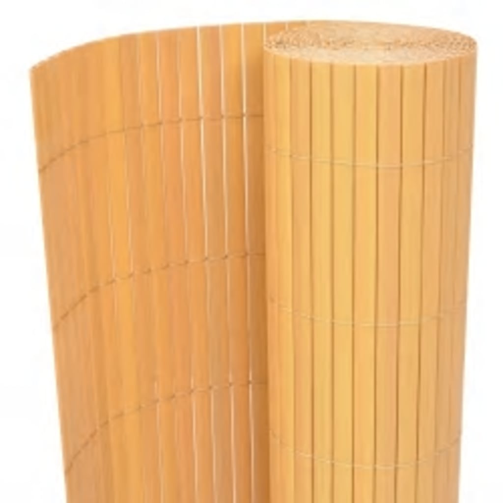 Gartenzaun Doppelseitig 110x500 cm Gelb