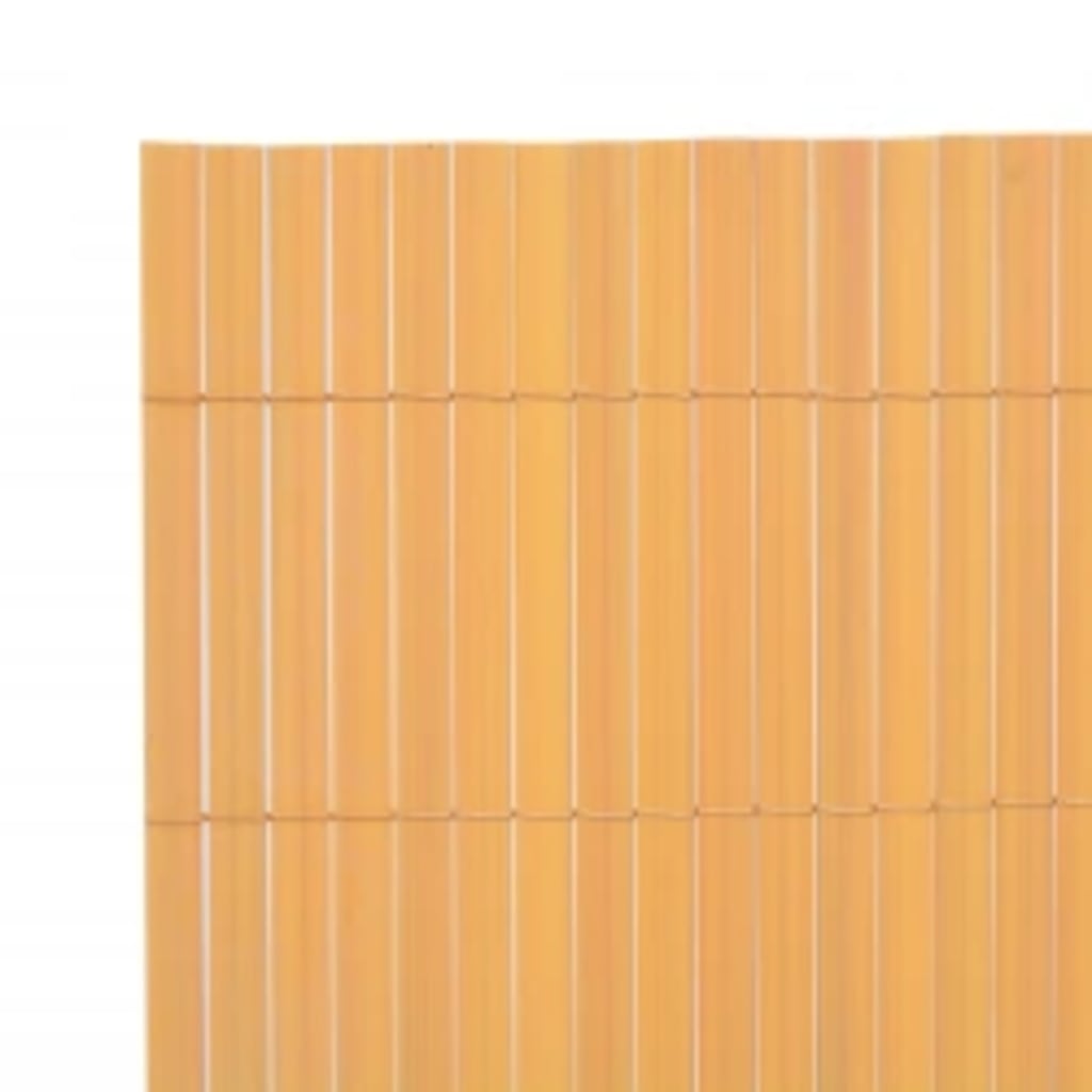 Gartenzaun Doppelseitig 110x500 cm Gelb