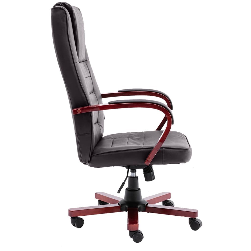 Bürostuhl Braun Echtleder