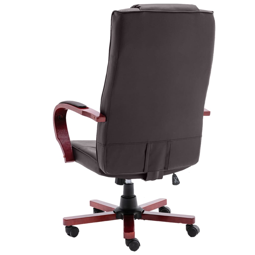 Bürostuhl Braun Echtleder