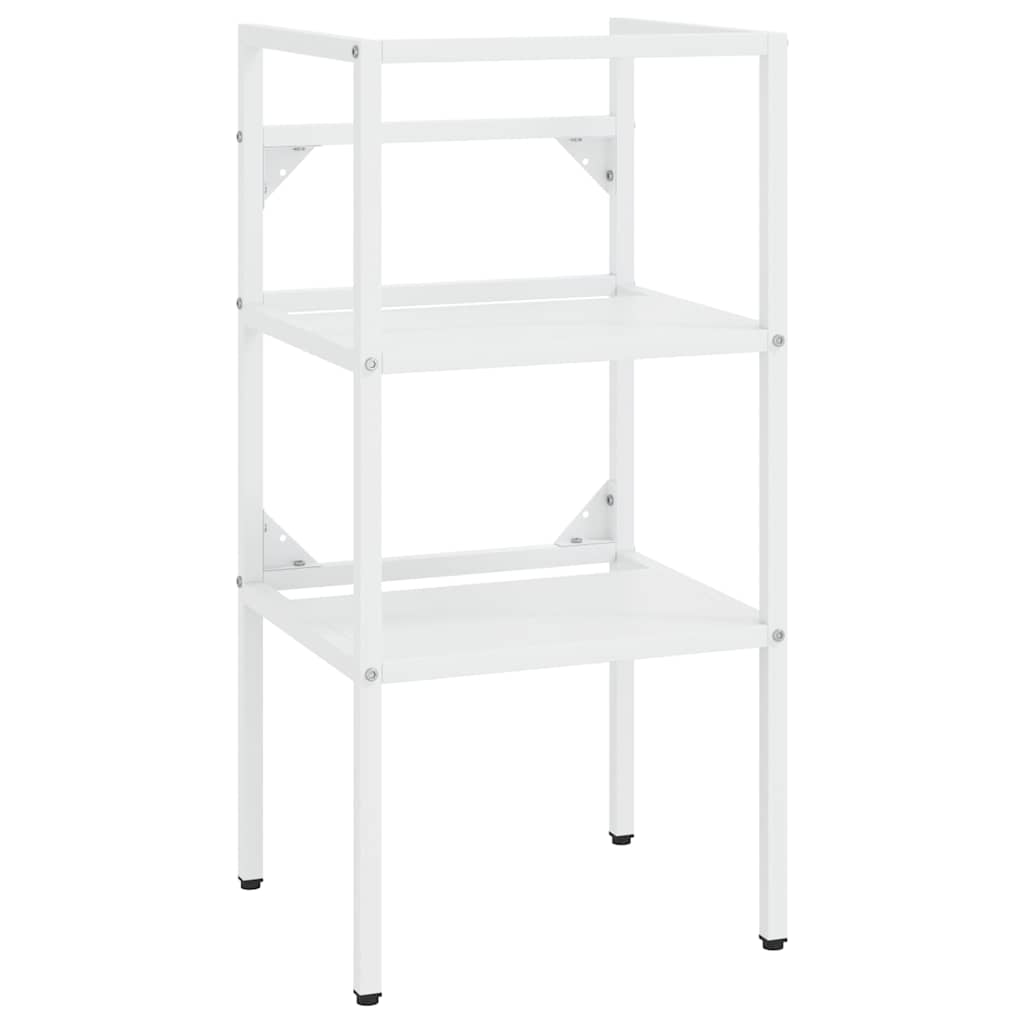 Badezimmer Waschtischgestell Weiß 40x38x83 cm Eisen