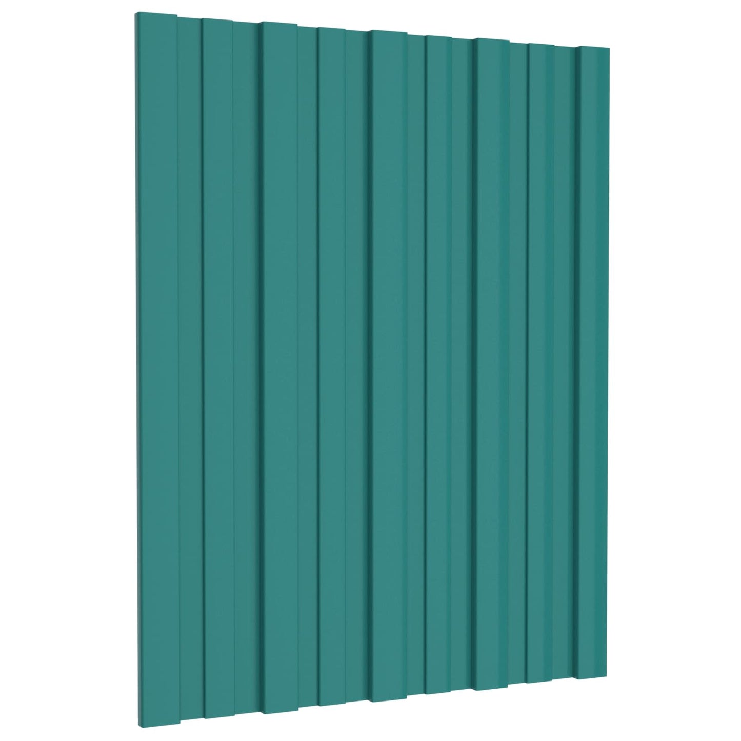 Dachpaneel 12 Stk. Grün 60 x 45 cm Verzinkter Stahl