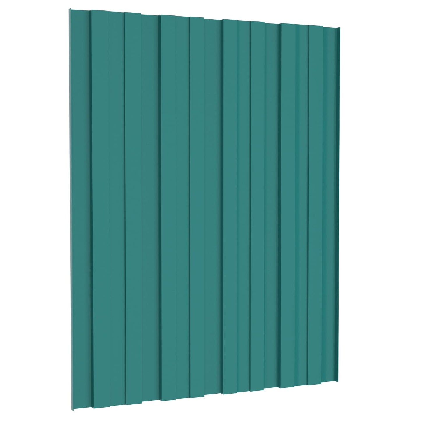 Dachpaneel 12 Stk. Grün 60 x 45 cm Verzinkter Stahl