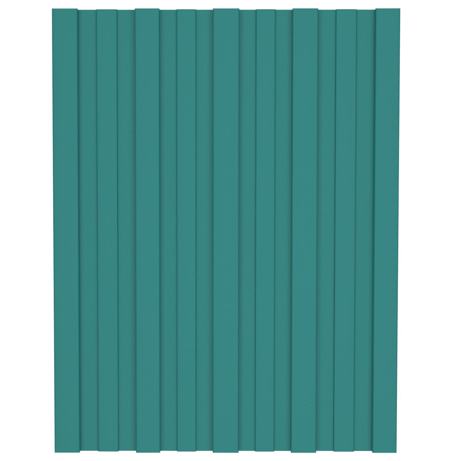 Dachpaneel 12 Stk. Grün 60 x 45 cm Verzinkter Stahl