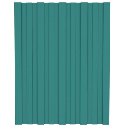 Dachpaneel 36 Stk. Grün 60 x 45 cm Verzinkter Stahl