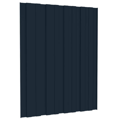 Dachpaneel 12 Stk. Anthrazit 60 x 45 cm Verzinkter Stahl