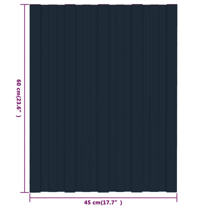Dachpaneel 12 Stk. Anthrazit 60 x 45 cm Verzinkter Stahl