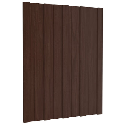Dachpaneel 36 Stk. Braun 60 x 45 cm Verzinkter Stahl