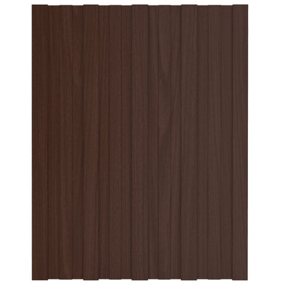 Dachpaneel 36 Stk. Braun 60 x 45 cm Verzinkter Stahl