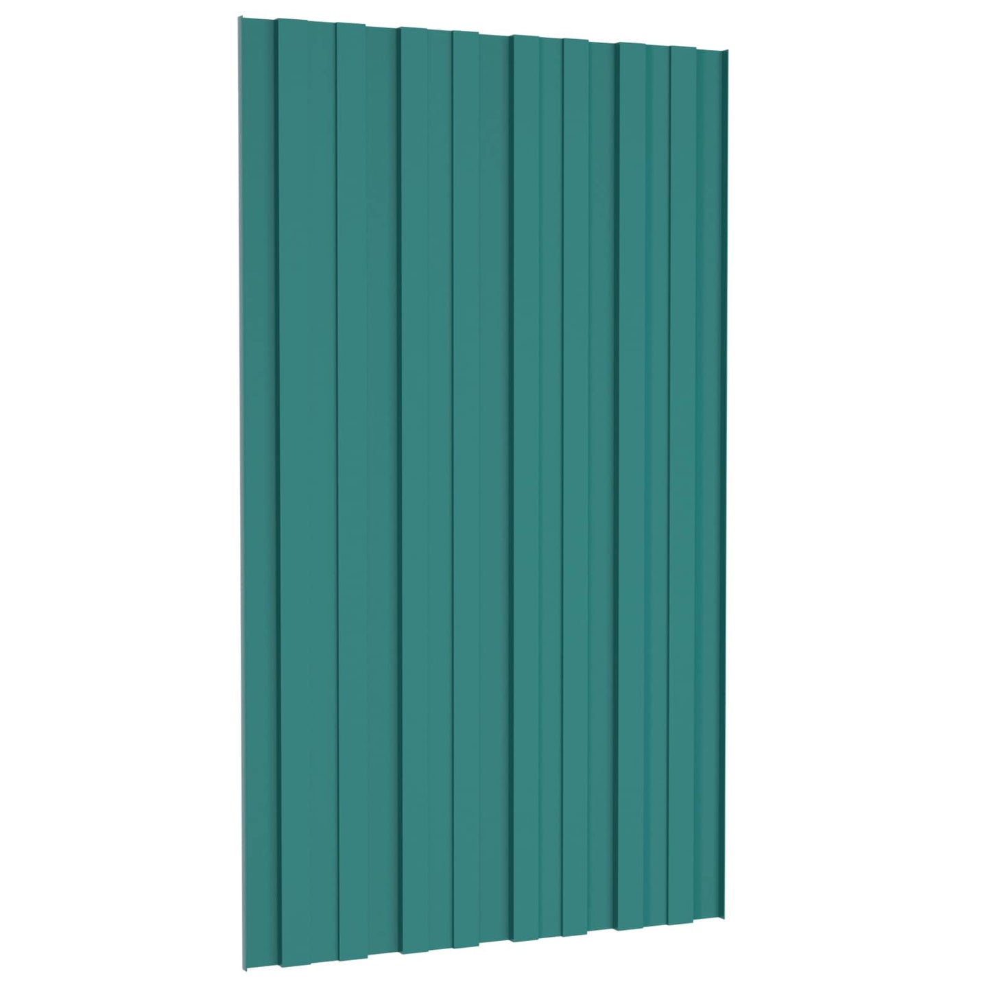 Dachpaneel 12 Stk. Grün 80 x 45 cm Verzinkter Stahl