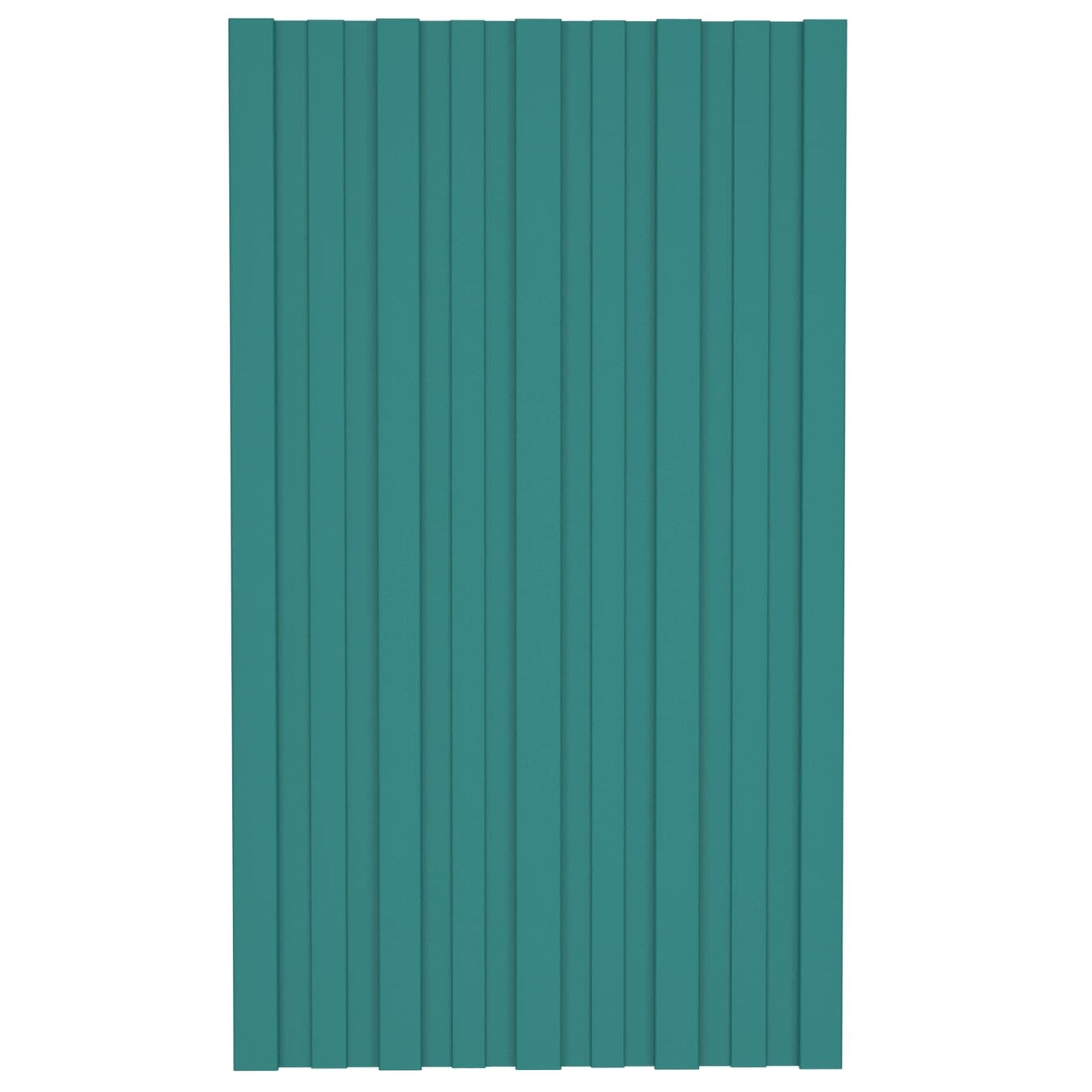 Dachpaneel 12 Stk. Grün 80 x 45 cm Verzinkter Stahl