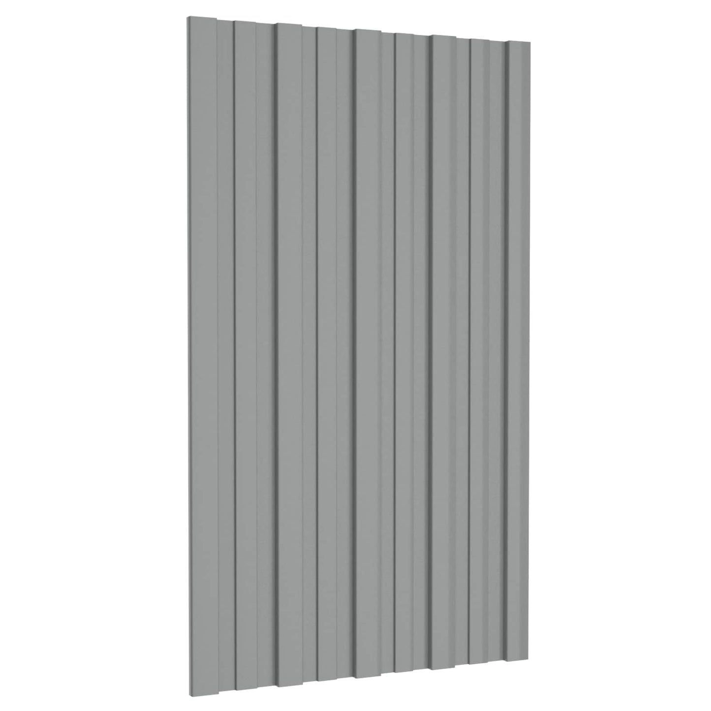 Dachpaneel 36 Stk. Grau 80 x 45 cm Verzinkter Stahl