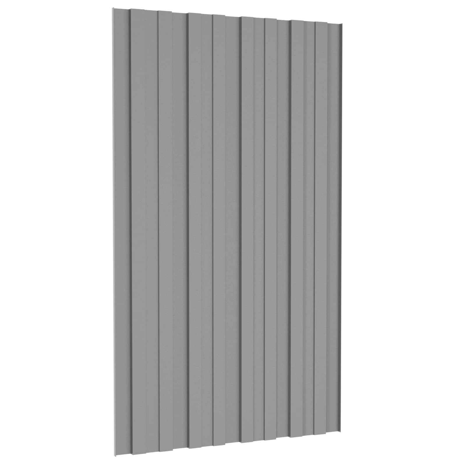Dachpaneel 36 Stk. Grau 80 x 45 cm Verzinkter Stahl