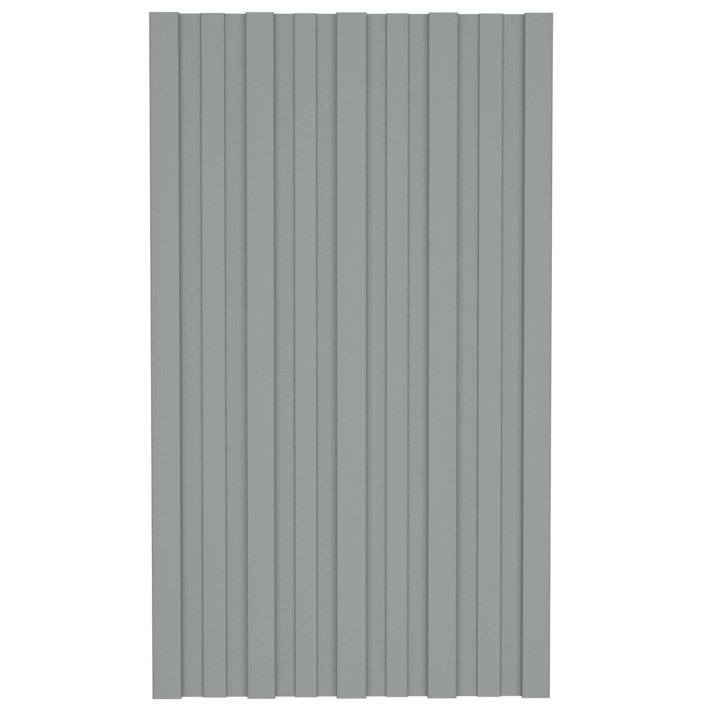Dachpaneel 36 Stk. Grau 80 x 45 cm Verzinkter Stahl
