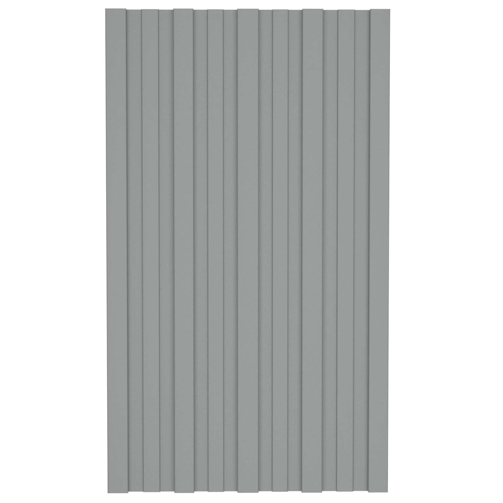 Dachpaneel 36 Stk. Grau 80 x 45 cm Verzinkter Stahl