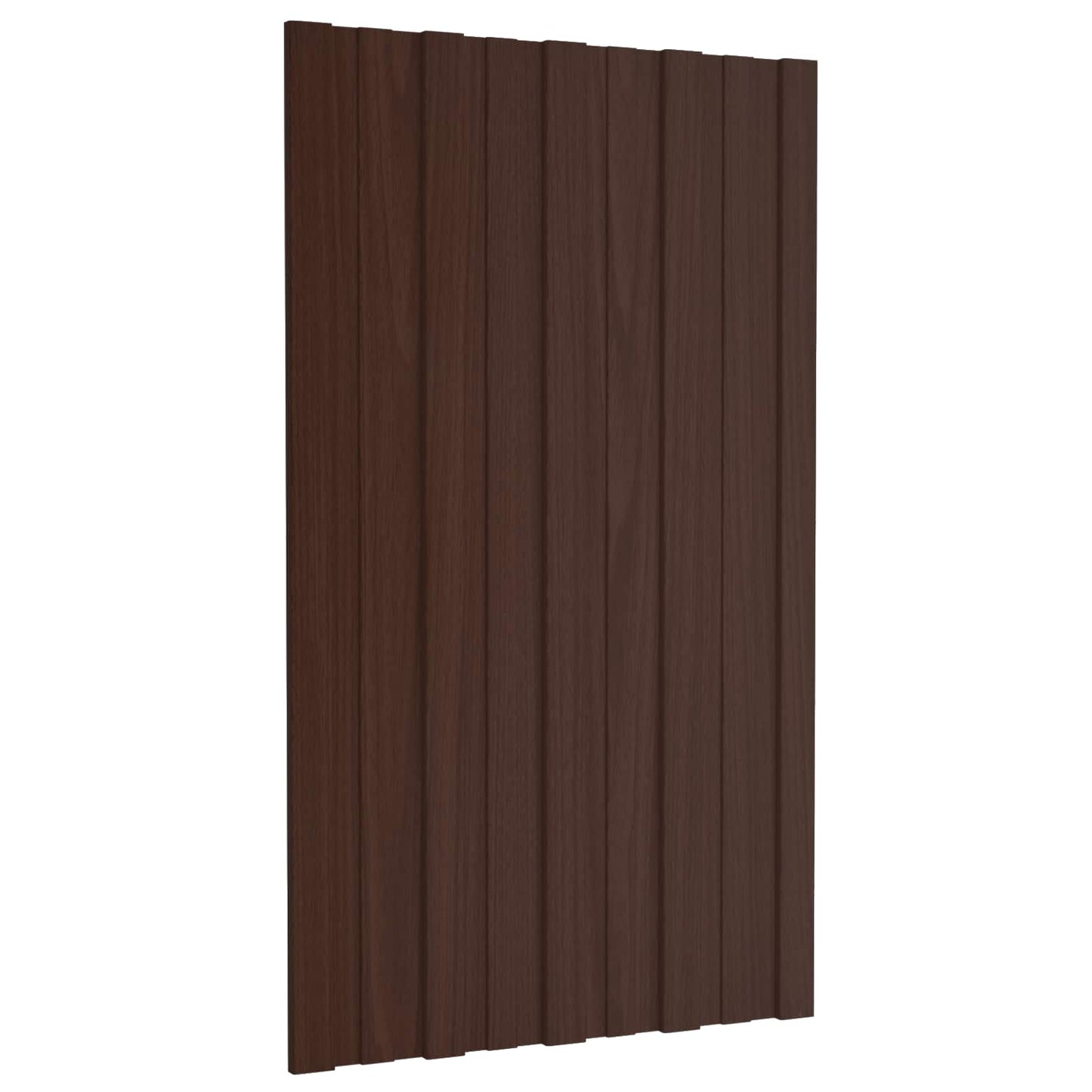 Dachpaneel 12 Stk. Braun 80 x 45 cm Verzinkter Stahl