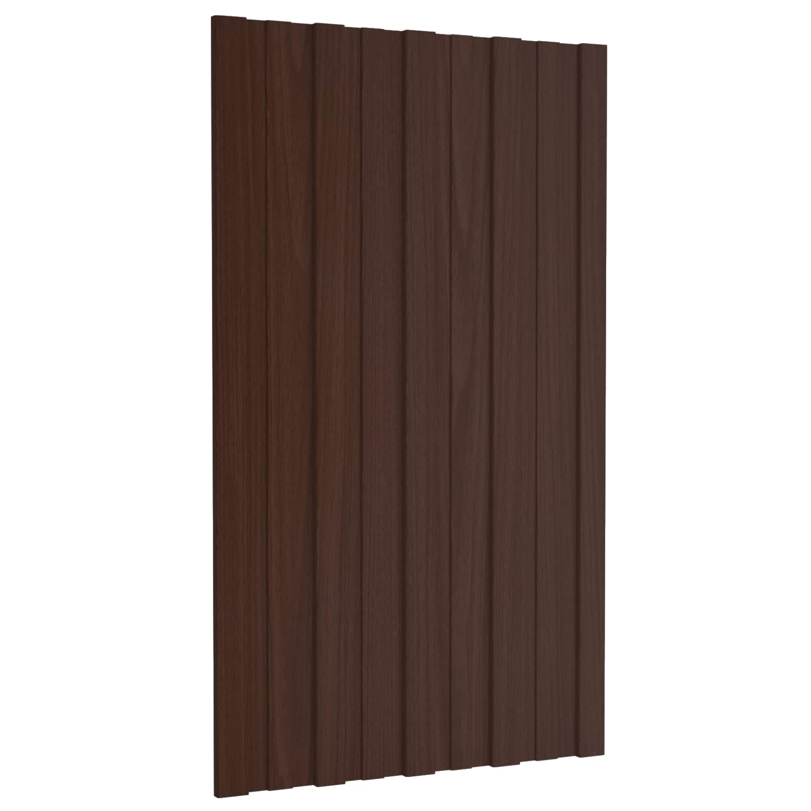 Dachpaneel 12 Stk. Braun 80 x 45 cm Verzinkter Stahl