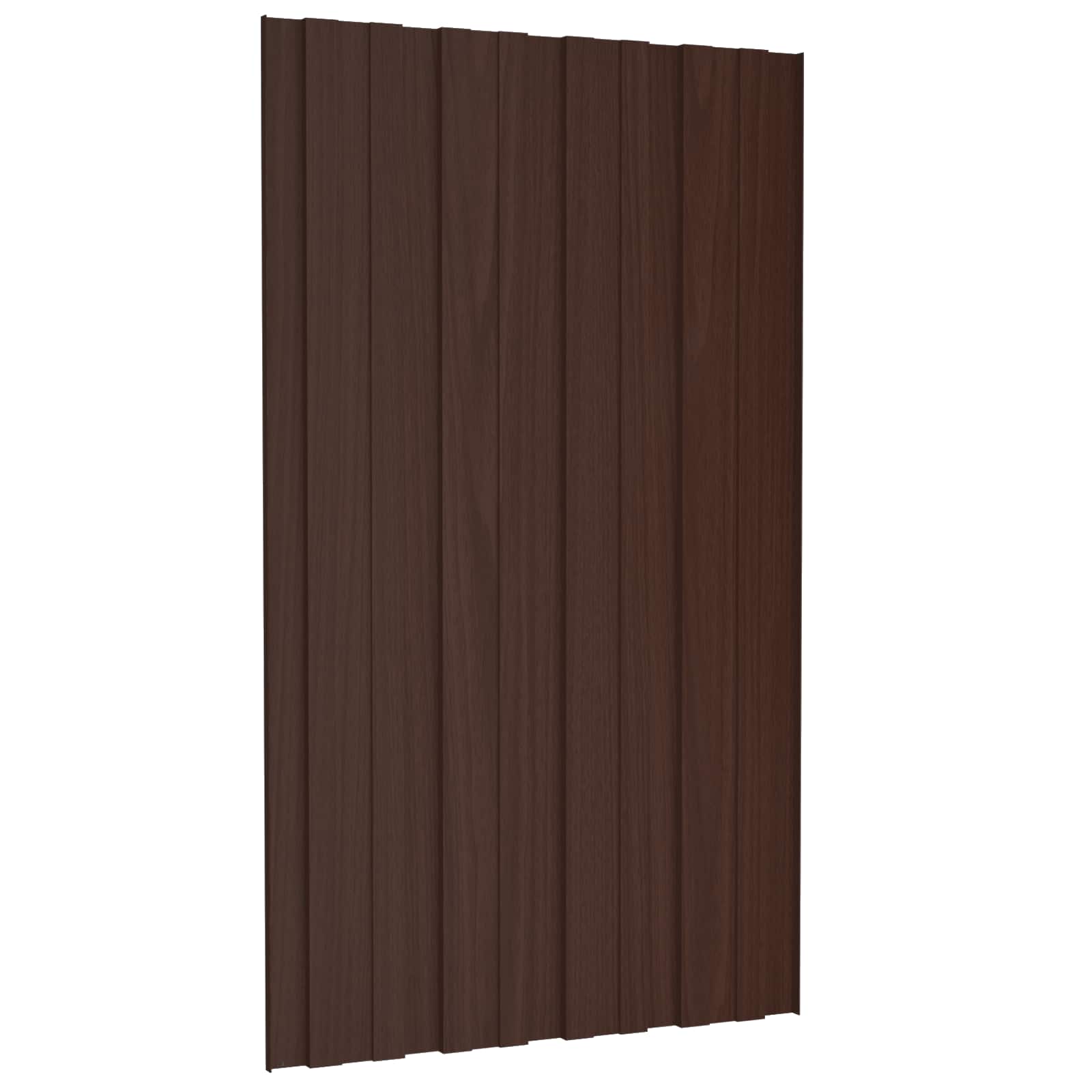 Dachpaneel 12 Stk. Braun 80 x 45 cm Verzinkter Stahl