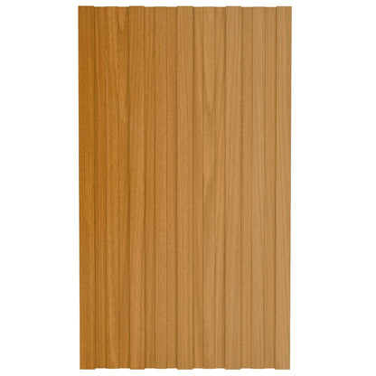 Dachpaneel 12 Stk. Natur 80 x 45 cm Verzinkter Stahl