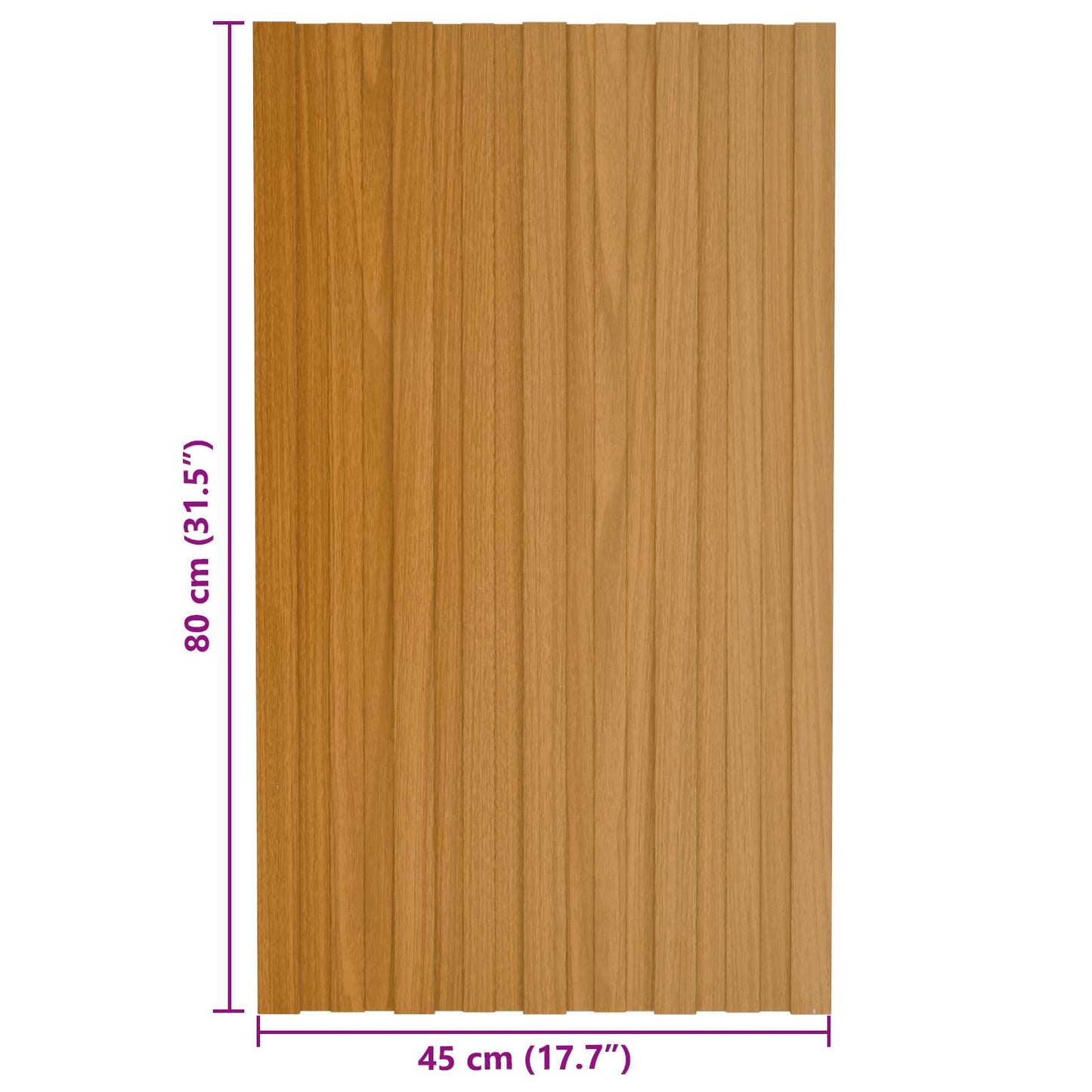 Dachpaneel 36 Stk. Natur 80 x 45 cm Verzinkter Stahl