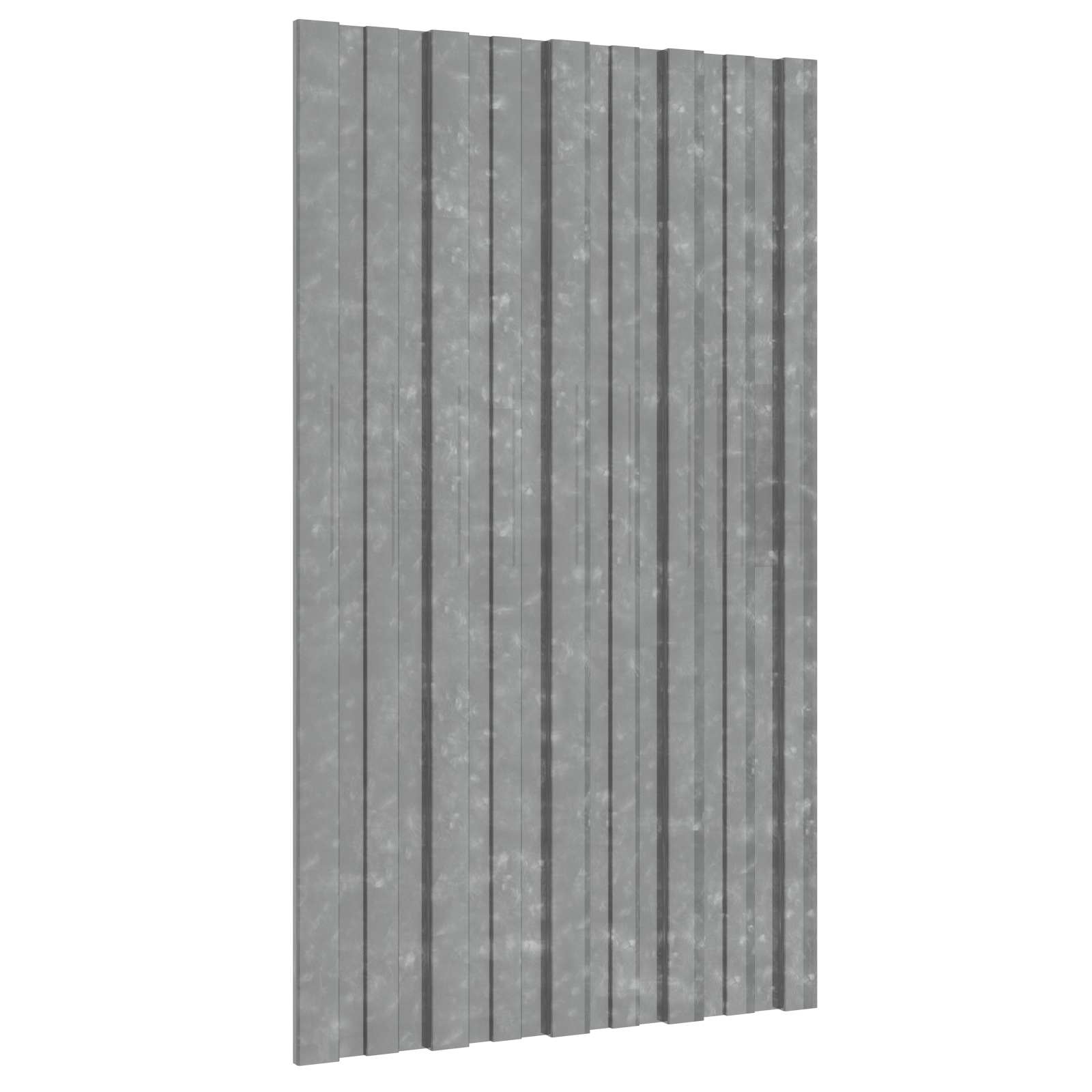 Dachpaneel 36 Stk. Silber 80 x 45 cm Verzinkter Stahl