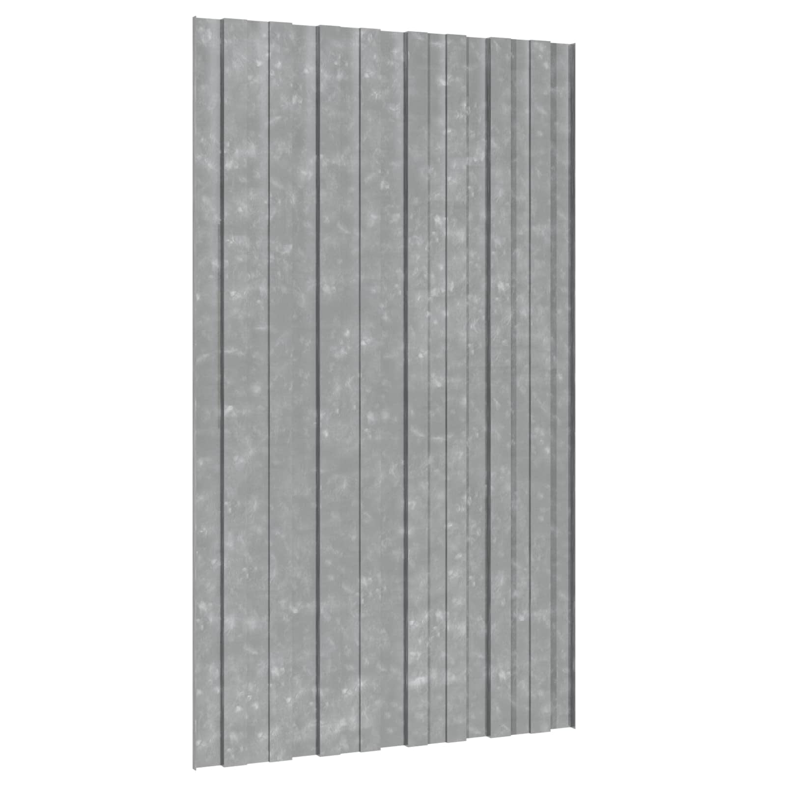 Dachpaneel 36 Stk. Silber 80 x 45 cm Verzinkter Stahl