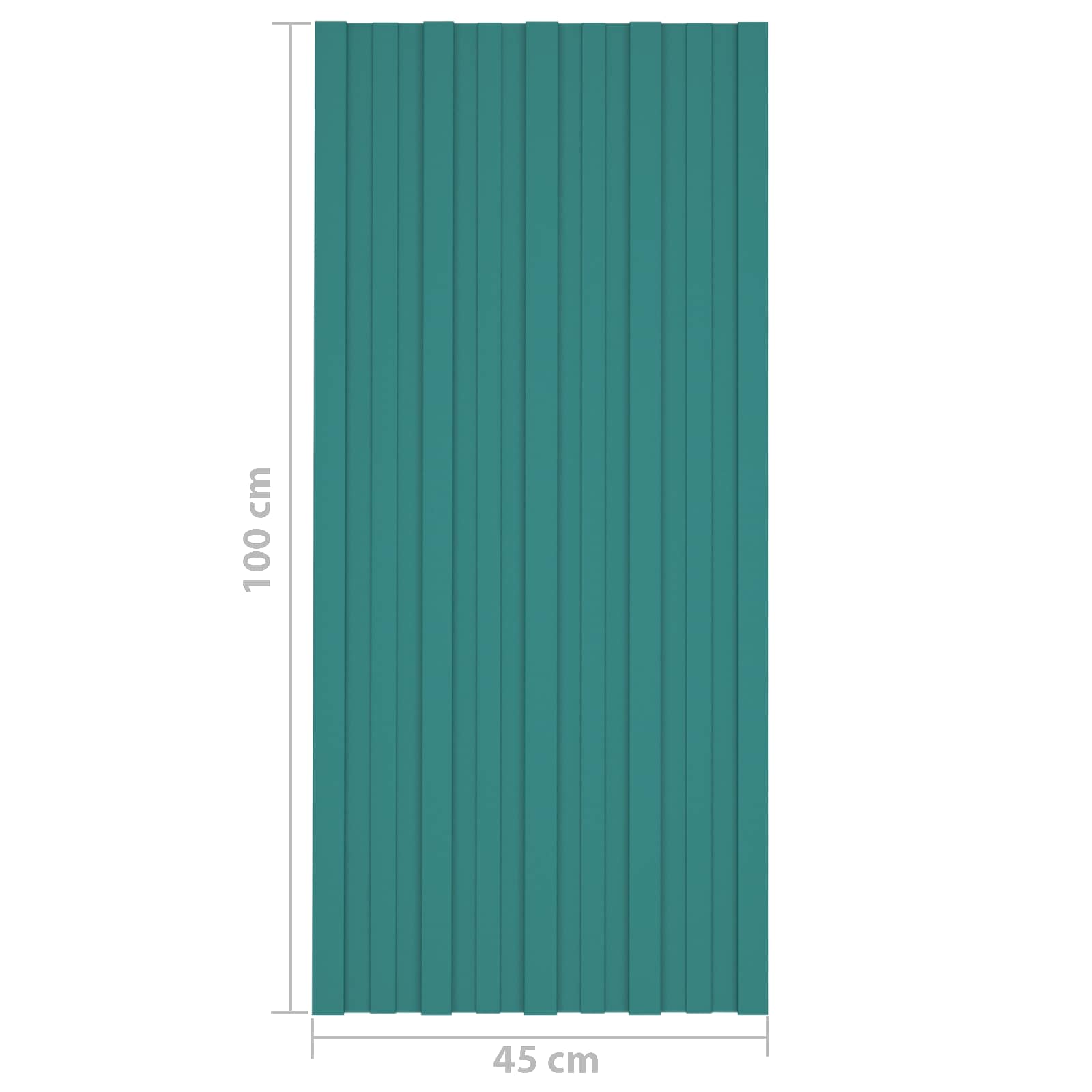 Dachpaneel 36 Stk. Grün 100 x 45 cm Verzinkter Stahl