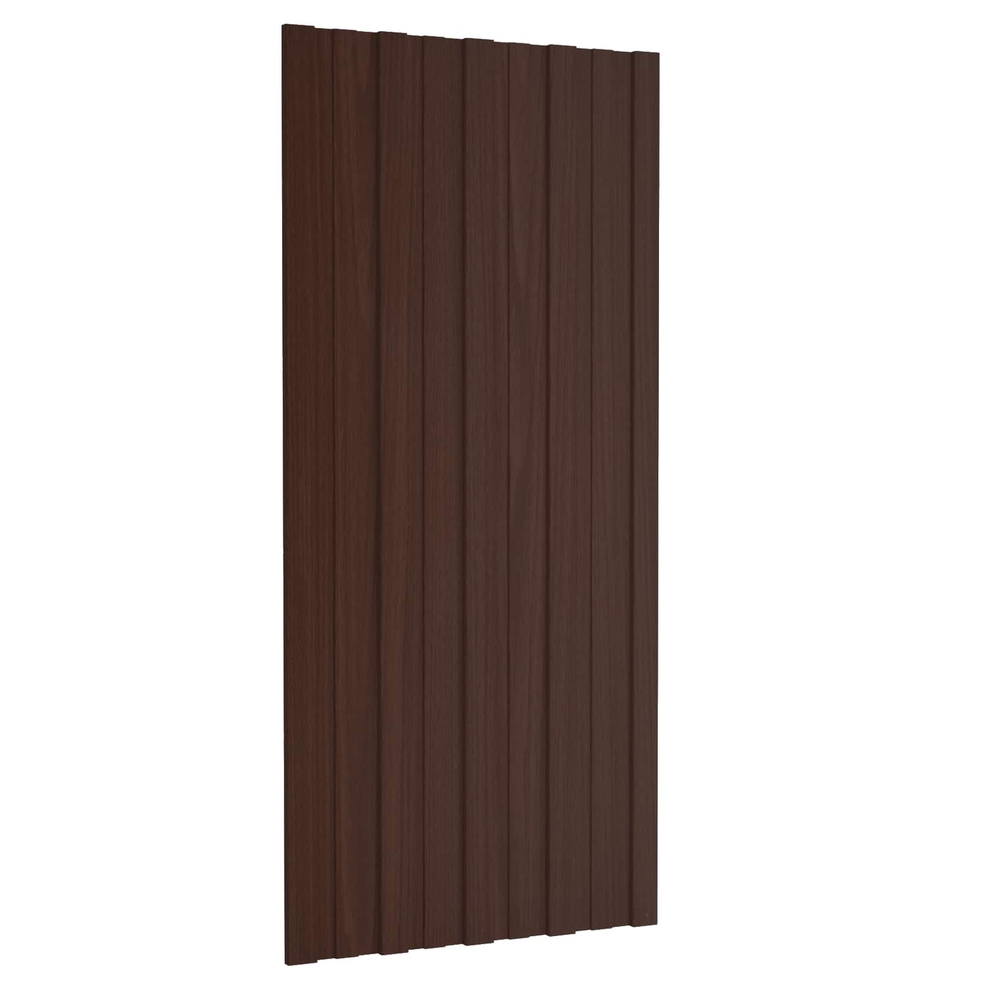 Dachpaneel 12 Stk. Braun 100 x 45 cm Verzinkter Stahl