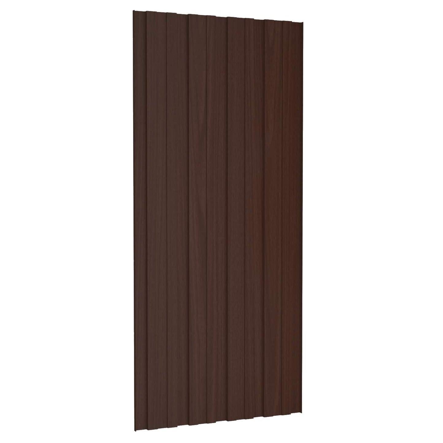 Dachpaneel 12 Stk. Braun 100 x 45 cm Verzinkter Stahl