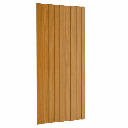 Dachpaneel 12 Stk. Natur 100 x 45 cm Verzinkter Stahl