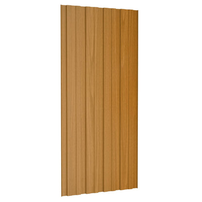 Dachpaneel 12 Stk. Natur 100 x 45 cm Verzinkter Stahl