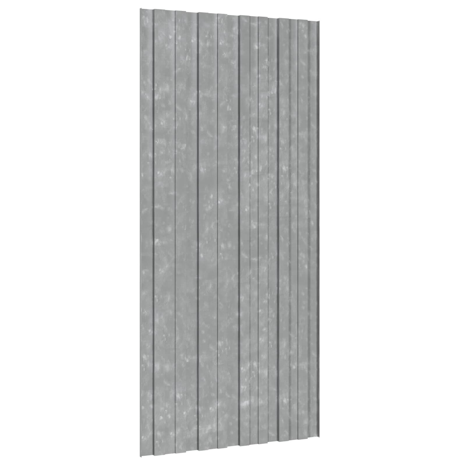 Dachpaneel 12 Stk. Silber 100 x 45 cm Verzinkter Stahl