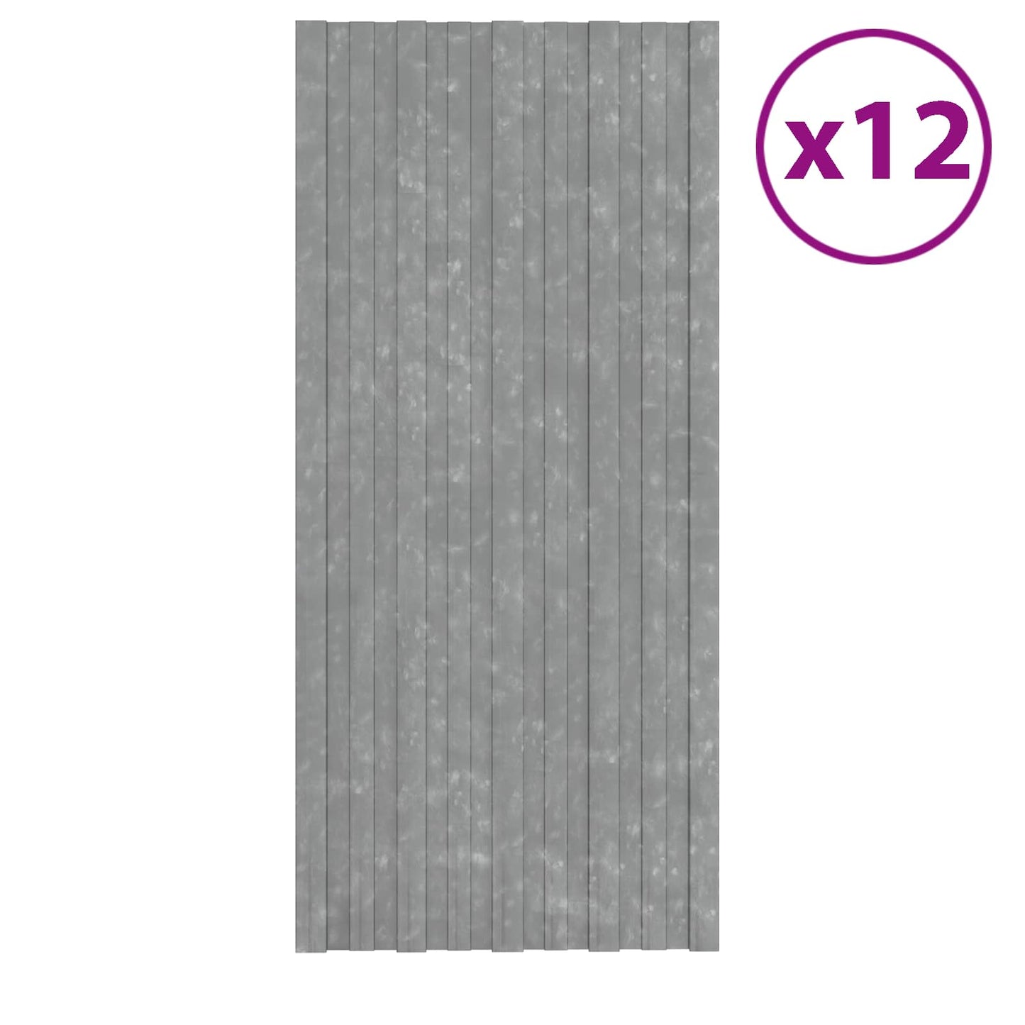 Dachpaneel 12 Stk. Silber 100 x 45 cm Verzinkter Stahl