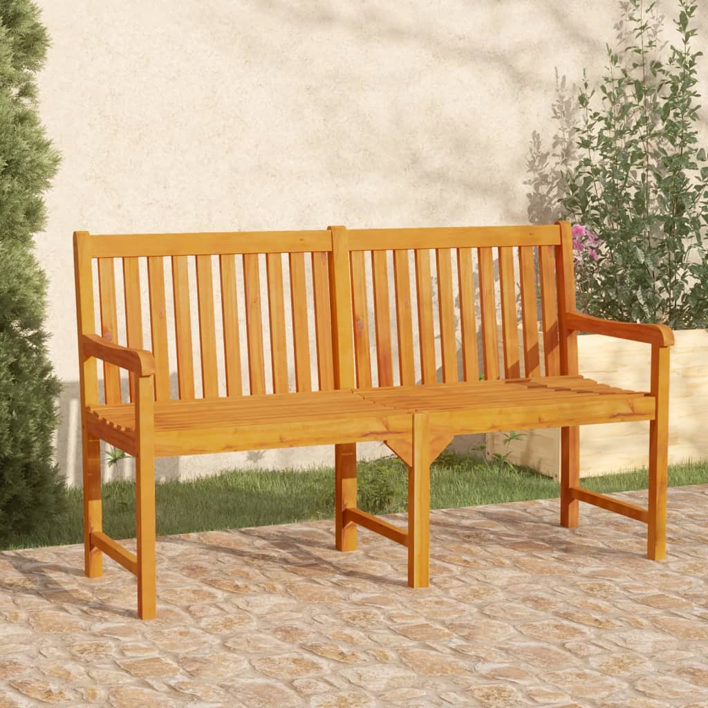 Gartenbänke 1-Sitzanzahl 150 x 55,5 x 90 cm Massivholz Akazie