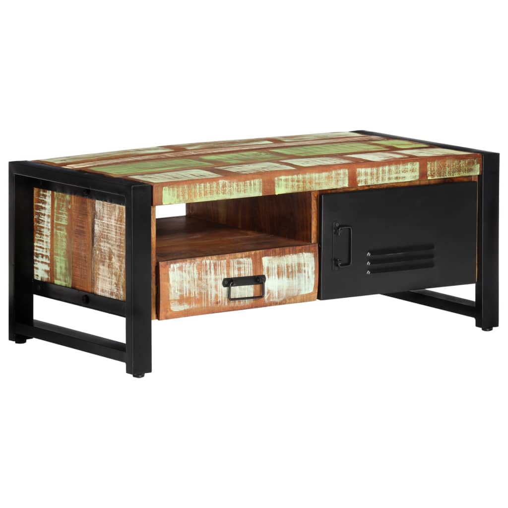 Couchtisch 100x50x41 cm Altholz Massiv