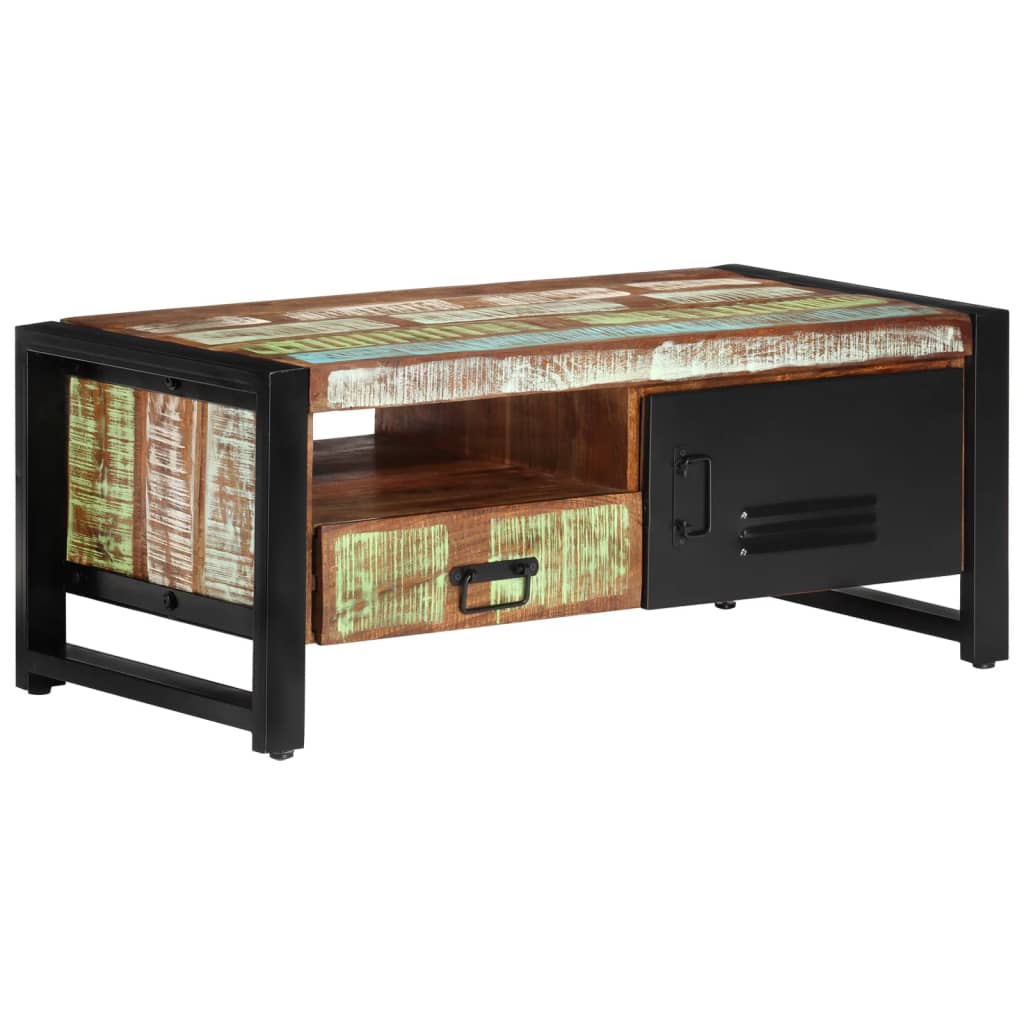 Couchtisch 100x50x41 cm Altholz Massiv