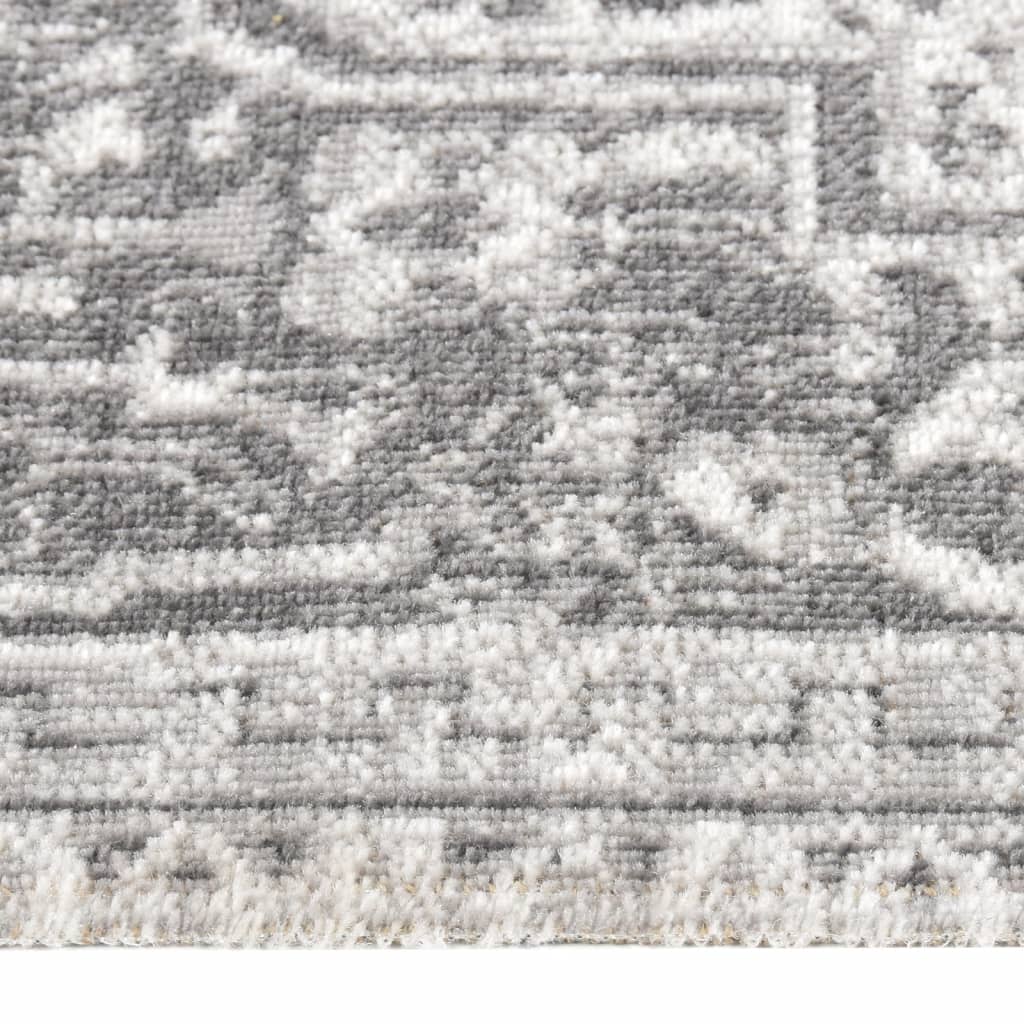 Outdoor-Teppich Flachgewebe 100x200 cm Hellgrau