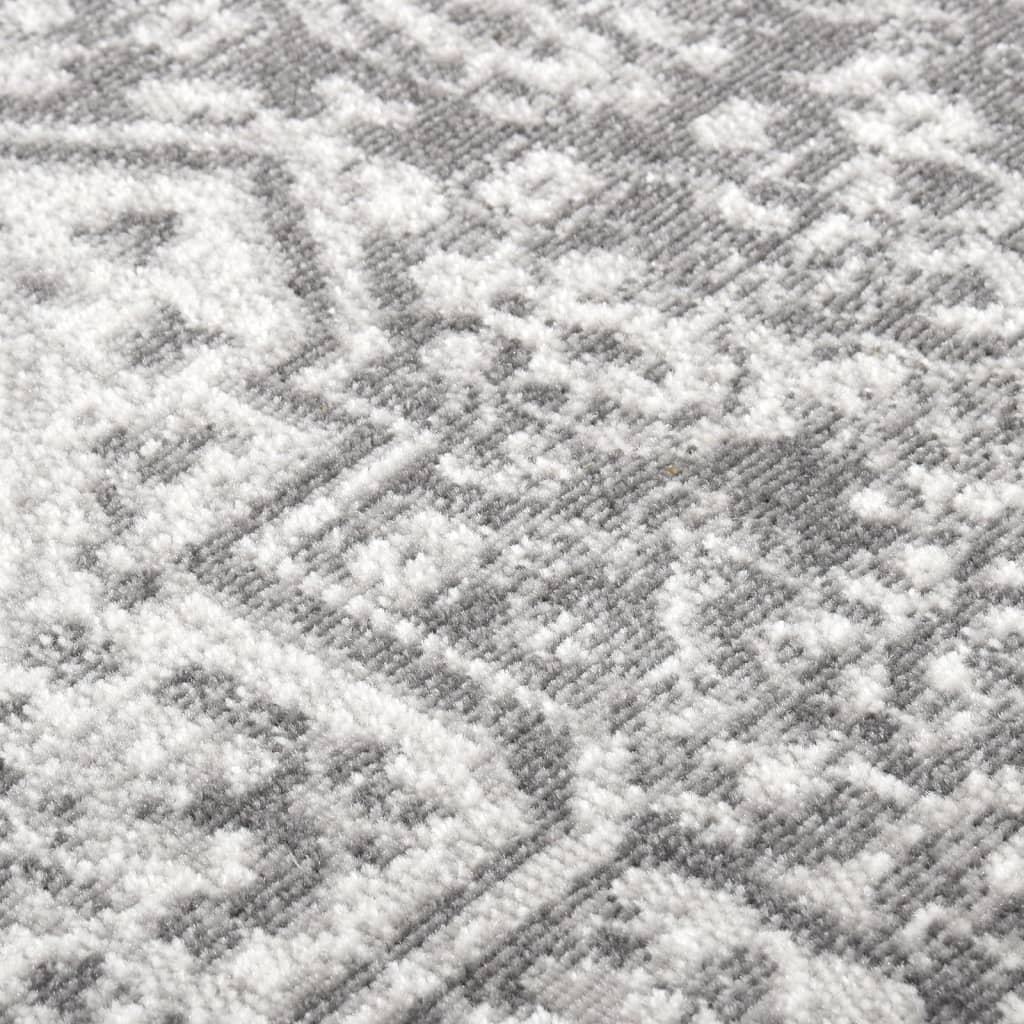 Outdoor-Teppich Flachgewebe 100x200 cm Hellgrau