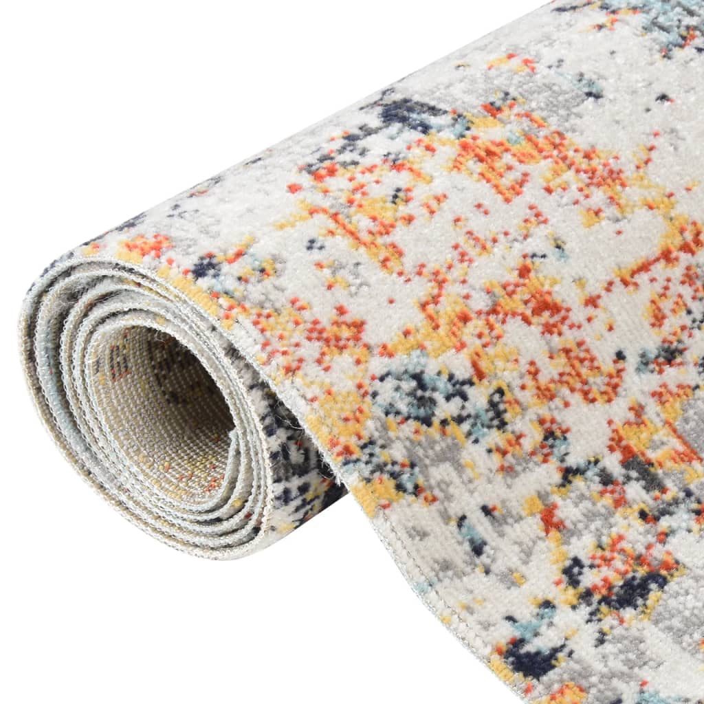 Outdoor-Teppich Flachgewebe 100x200 cm Mehrfarbig