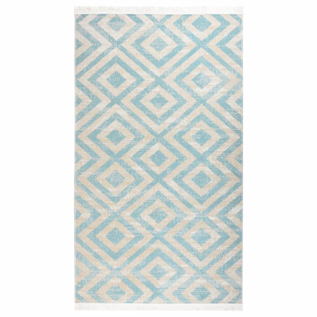 Outdoor-Teppich Flachgewebe 115x170 cm Grün und Beige