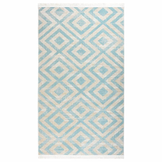 Outdoor-Teppich Flachgewebe 115x170 cm Grün und Beige